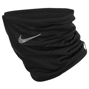 Nike Therma FIT Neck Warmer - Black Face Cover with Silver Logo
